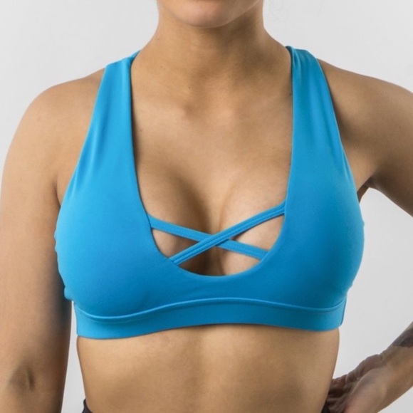Buffbunny Collection Other - Buffbunny Helen Cross Bra Hawaiian Blue Large